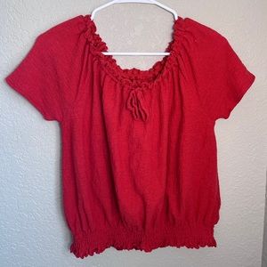 Madewell rust orange top size XS